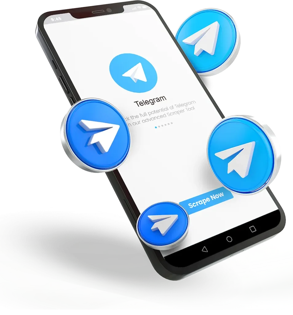 telegram scraper tool extracting group members using mobile interface